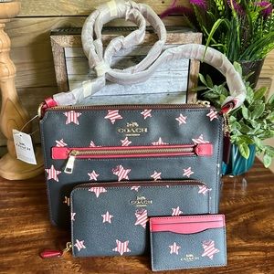 Coach Red, White & Blue Americana Crossbody Purse - New w/ Tags!